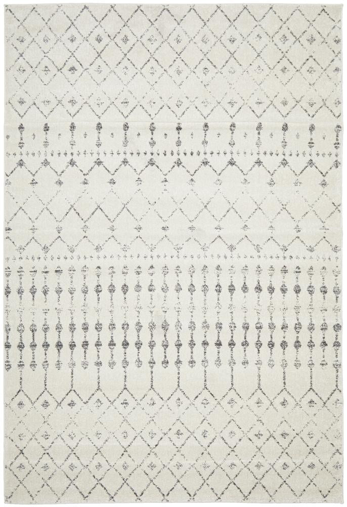 Monochrome Trellis Silver Rug – SUNDAY SOCIETY