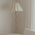 Cora Floor Lamp | White & Gold