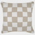 Check Beige Piped Cushion