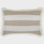 Deck Stripe Beige Fringe Cushion