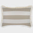 Deck Stripe Beige Fringe Cushion