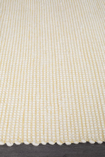 Loft Stunning Wool Yellow Rug