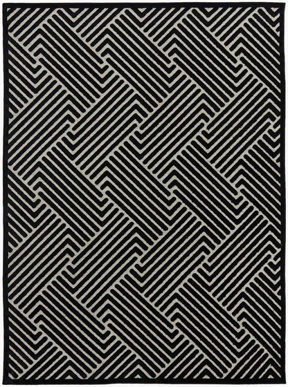 Miami Black and Gold Rug