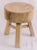 Chunky Wood Round Stool