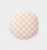 Checkers Round Cushion - Rose