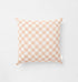 Checkers Square Cushion - Rose