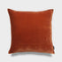 Riley Silk Velvet Cushion - Rust